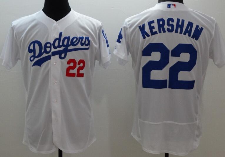 2016 Los Angeles Dodgers 22 Clayton Kershaw white elite men baseball mlb jersey