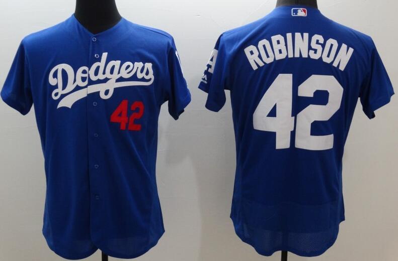 2016 Los Angeles Dodgers 42 Jackie Robinson blue elite men baseball mlb jerseys