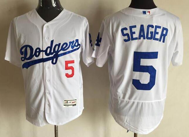 2016 Los Angeles Dodgers 5 Corey Seager white Flexbase Authentic Collection men baseball mlb Jersey