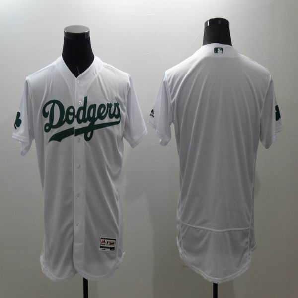 2016 Los Angeles Dodgers blank white green Flexbase Authentic Collection men baseball mlb Jersey