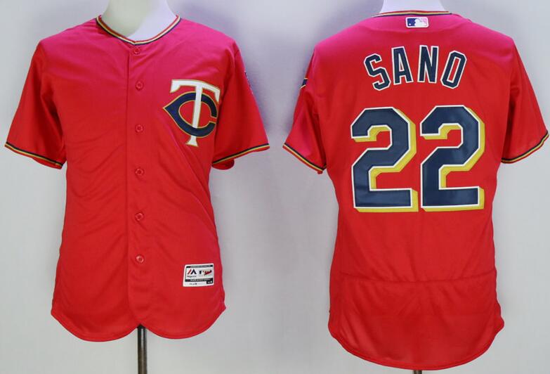 2016 Minnesota Twins 22 Miguel Sano red elite  men mlb baseball jersey
