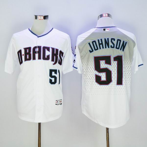 2016 New Arizona Diamondbacks 51 Randy Johnson White men baseball mlb  Jersey