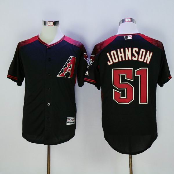 2016 New Arizona Diamondbacks 51 Randy Johnson black Throwback Stitched men baseball mlb Jersey