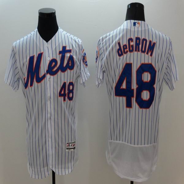2016 New York 48 Mets Jacob DeGrom white elite mlb jerseys