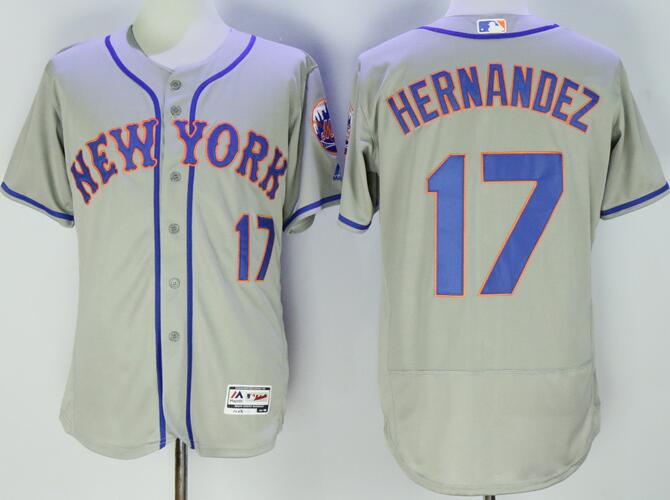 2016 New York Mets 17 Keith Hernandez grey Flexbase Authentic Collection Jersey