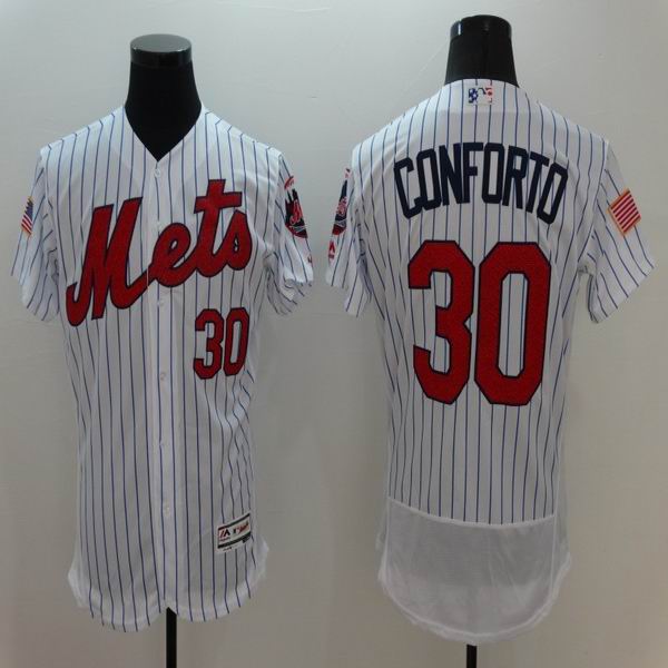 2016 New York Mets 30 Michael Conforto white Flexbase Authentic Collection Jersey(1)