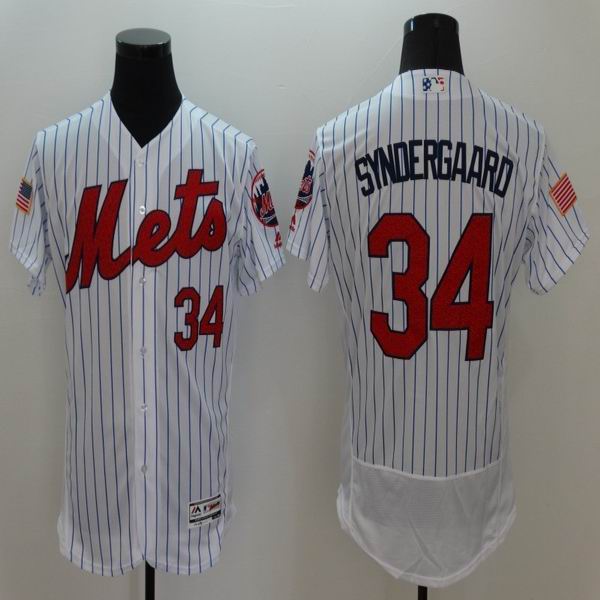 2016 New York Mets 34 Noah Syndergaard white Flexbase Authentic Collection Jersey