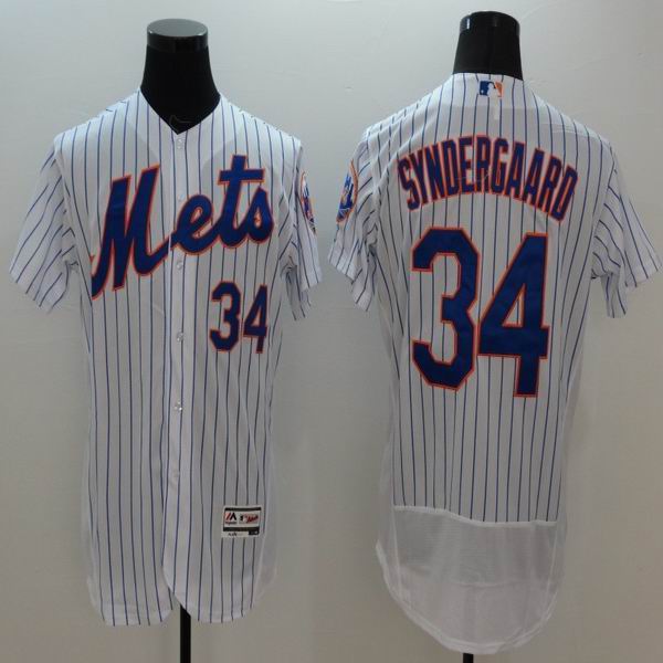 2016 New York Mets 34 Noah Syndergaard white elite baseball jersey