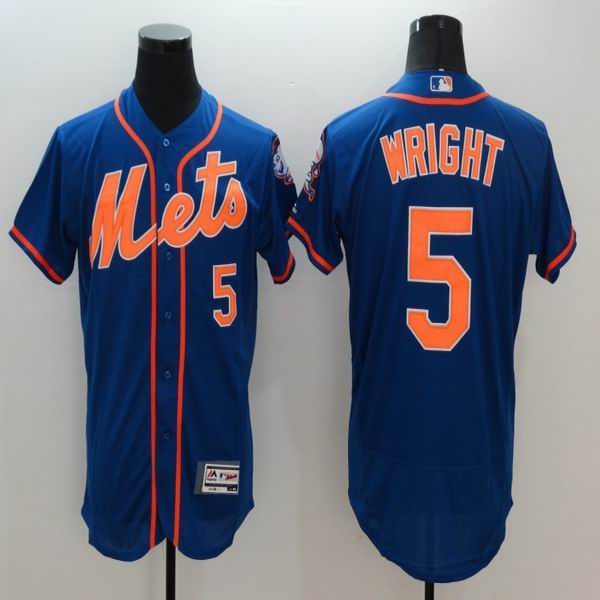 2016 New York Mets 5 David Wright blue Flexbase Authentic Collection Jersey