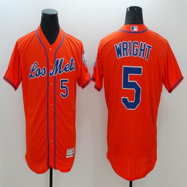2016 New York Mets 5 David Wright orange Flexbase Authentic Collection Jersey
