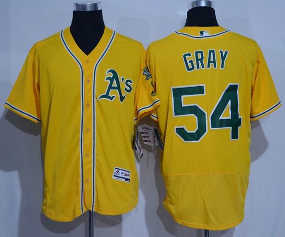 2016 Oakland Athletics 54 Sonny Gray yellow elite baseball mlb jerseys