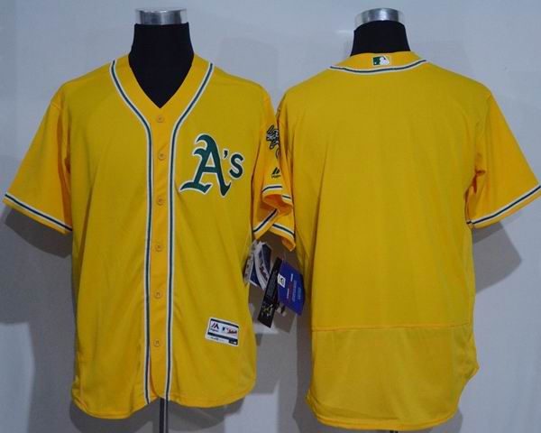 2016 Oakland Athletics Blank yellow Flexbase Authentic Collection Jersey