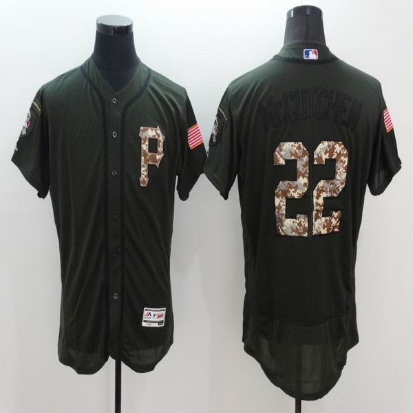 2016 Pittsburgh Pirates 22 Andrew McCutchen green camo Flexbase Authentic Collection Jerseys