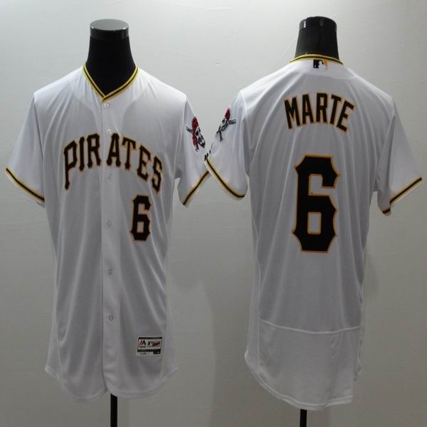 2016 Pittsburgh Pirates 6 Starling Marte white elite baseball jersey