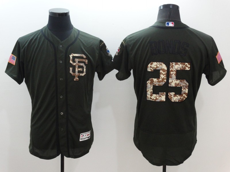 2016 San Francisco Giants 25 Barry Bonds green Flexbase Authentic Collection Jersey