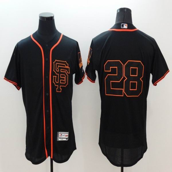 2016 San Francisco Giants 28 Buster Posey black elite baseball jersey