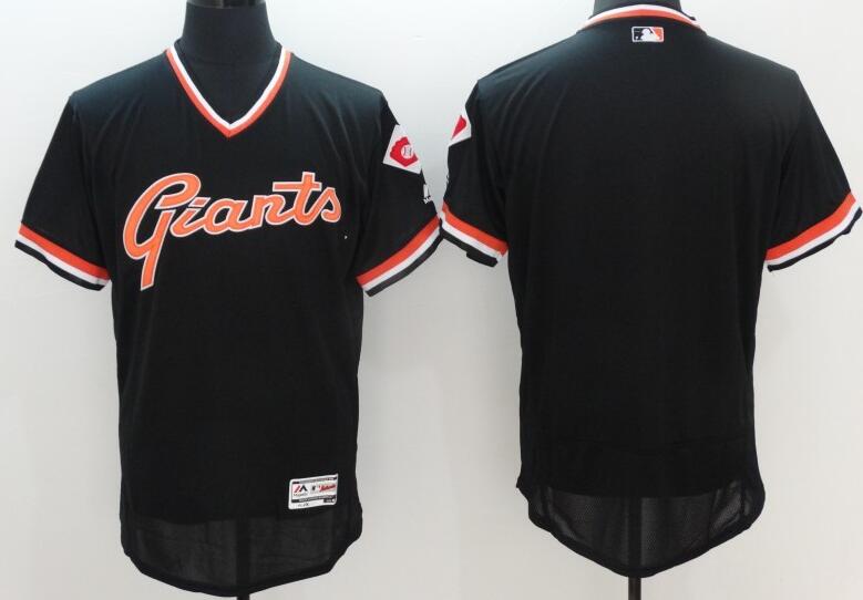 2016 San Francisco Giants blank black Flexbase Authentic Collection Jerseys(1)