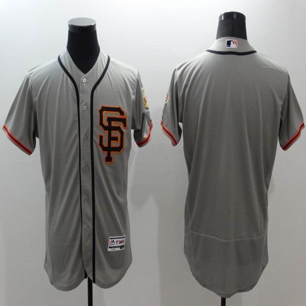 2016 San Francisco Giants blank gray elite baseball jersey