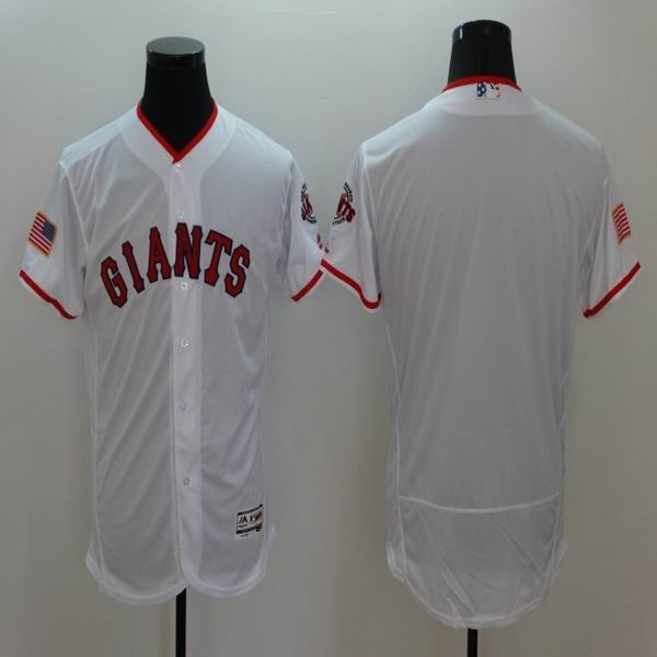 2016 San Francisco Giants blank white Flexbase Authentic Collection Jerseys