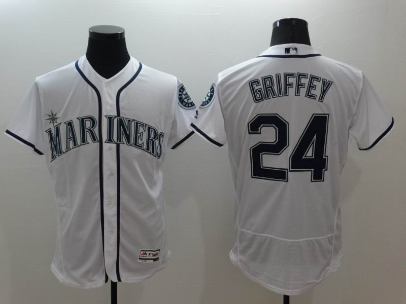 2016 Seattle Mariners 24 Ken Griffey white Flexbase Authentic Collection men baseball mlb Jersey