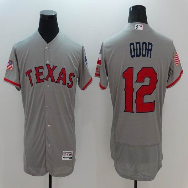 2016 Texas Rangers 12 Rougned Odor gray Flexbase Authentic Collection mlb basebalkl Jersey