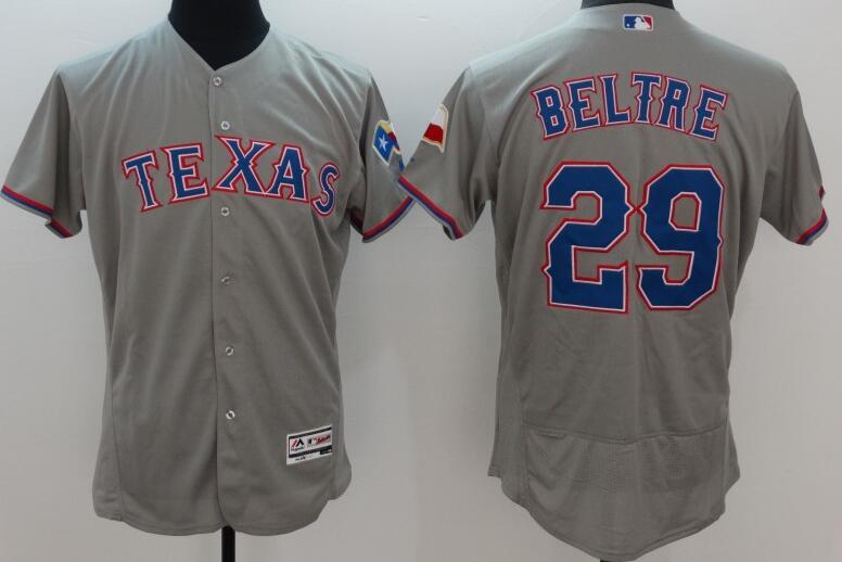 2016 Texas Rangers 29 Adrian Beltre gray Flexbase Authentic Collection Jersey
