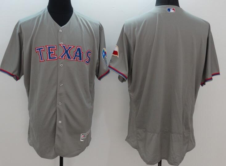 2016 Texas Rangers blank gray Flexbase Authentic Collection Jersey
