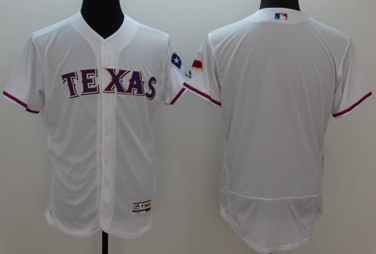 2016 Texas Rangers blank white Flexbase Authentic Collection Jersey