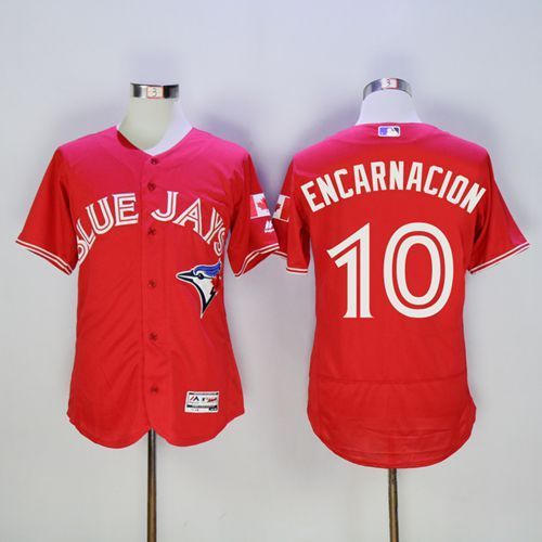 2016 Toronto Blue Jays 10 Edwin Encarnacion red Flexbase Authentic Collection mlb baseball JerseyJerseys