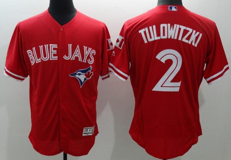 2016 Toronto Blue Jays 2 Troy Tulowitzki red Flexbase Authentic Collection mlb baseball Jersey
