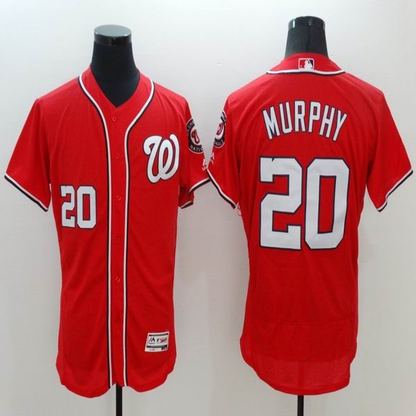 2016 Washington Nationals 20 Daniel Murphy red Flexbase Authentic Collection  men mlb baseball Jersey