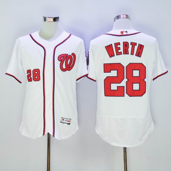 2016 washington nationals 28 Jayson Werth white Flexbase Authentic Collection  men mlb baseball Jersey