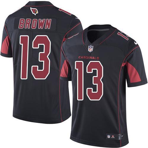 2017 Nike Arizona Cardinals 13 Jaron Brown black Color Rush Limited Jersey