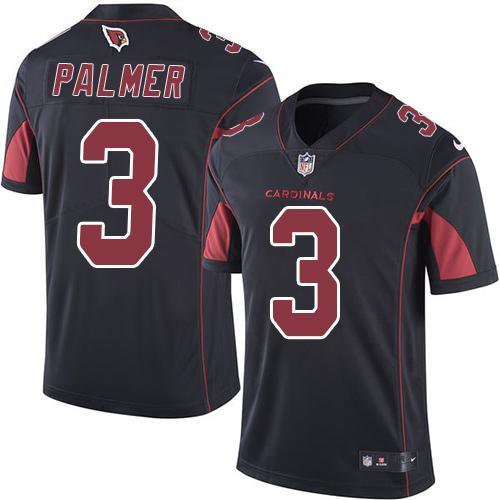 2017 Nike Arizona Cardinals 3 Carson Palmer black Color Rush Limited Jersey