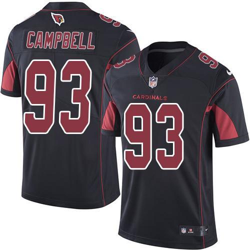 2017 Nike Arizona Cardinals 93 Calais Campbell black Color Rush Limited Jersey