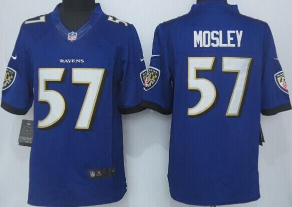 2017 Nike Baltimore Ravens 57 Mosley Purple Limited Jerseys