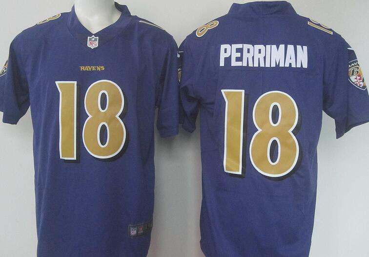 2017 Nike Baltimore Ravens Rush Fashion Legend 18 Breshad Perriman men nfl Purple Limited Jerseys