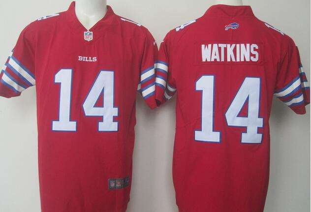 2017 Nike Buffalo Bills 14 Watkins Gray Fashion Legend men nfl red Limited Jerseys