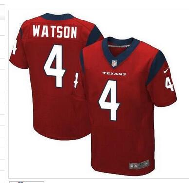 Nike Houston Texans 4 Deshaun Watson red Men Stitched NFL Elite Jersey