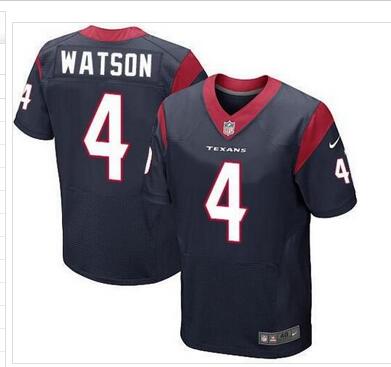 Nike Houston Texans 4 Deshaun Watson blue Men Stitched NFL Elite Jersey