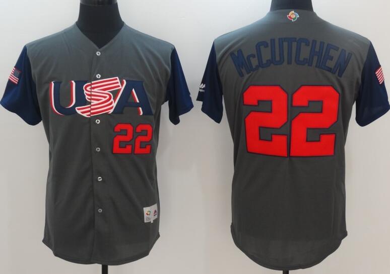 22 Andrew McCutchen men 2017 World Baseball Classic Team Jersey