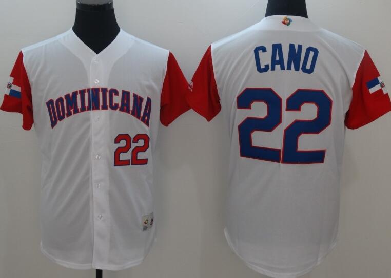 22 Robinson Cano men 2017 World Baseball Classic Team Jersey