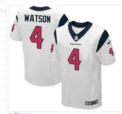 Nike Houston Texans 4 Deshaun Watson White Men Stitched NFL Elite Jerseys