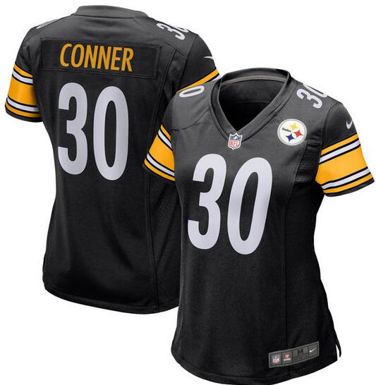 Women's Pittsburgh Steelers James Conner Nike Black Game Jersey