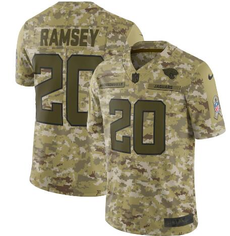 Men's Jacksonville Jaguars Jalen Ramsey Nike Camo Salute to Service Limited Jersey