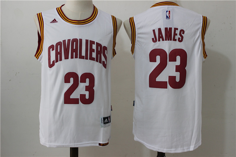 Men #23 LeBron James Basketball Jersey  white