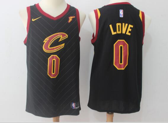 Nike Cavaliers #0 Kevin Love Red CAVS Stitched NBA Jersey Black