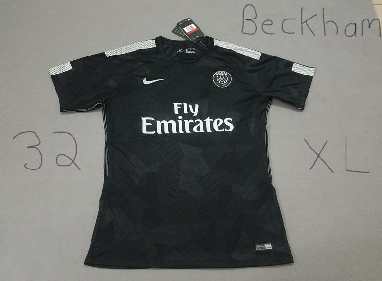 Paris away black Soccer Jerseys 17-18 season12 Player Name - Beckham Player Number - 32