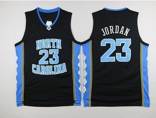 Men's Stitched North Carolina College Jersey Black