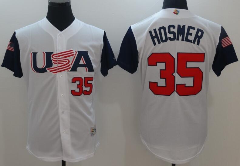 35 Eric Hosmer white men 2017 World Baseball Classic Team Jersey